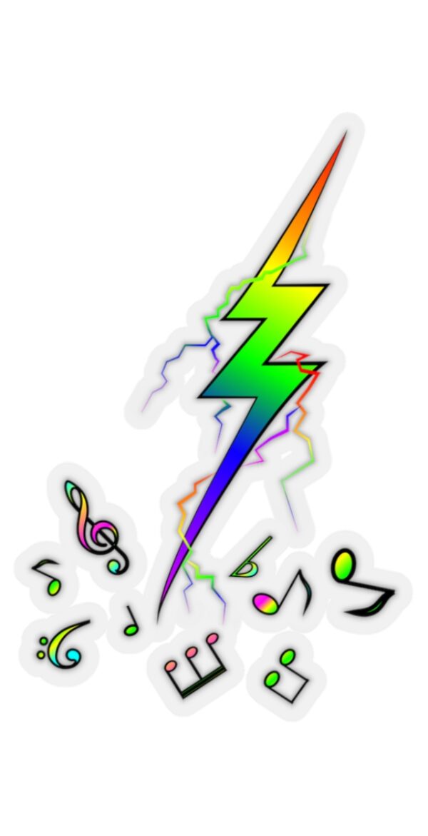 Music Bolt Sticker - Image 2